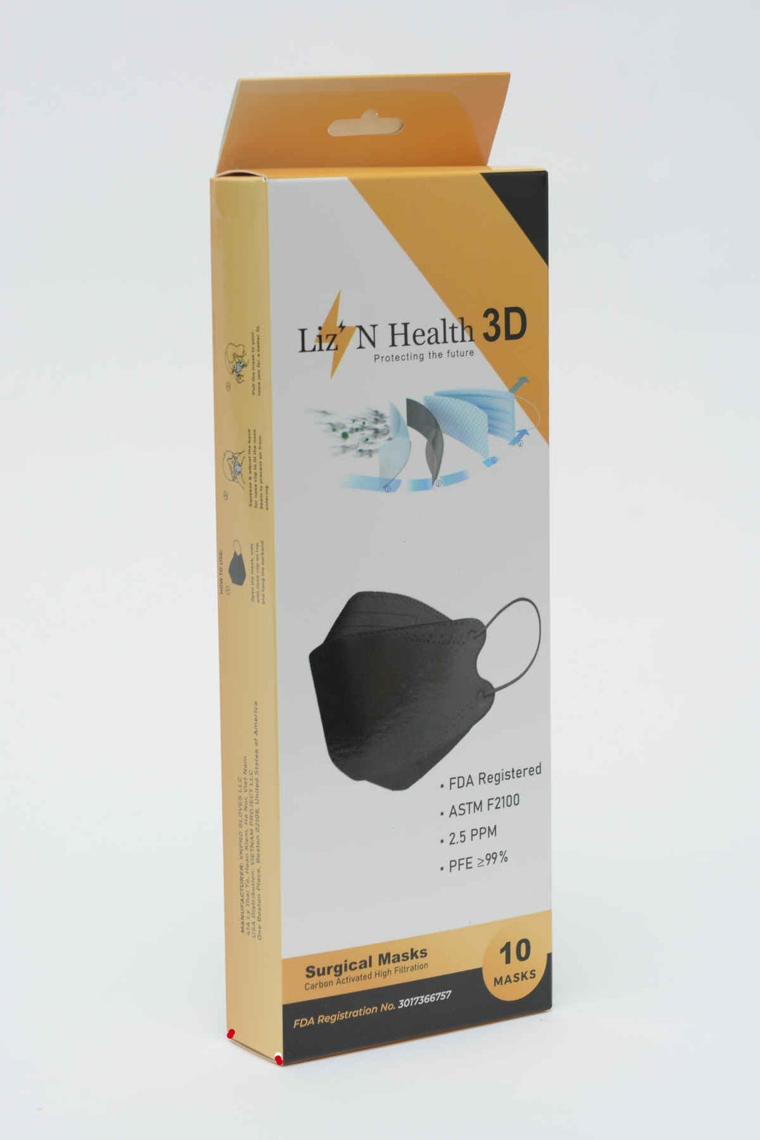 Liz'N Health Surgical Mask 3D | lizn health masks | US Patent Pending